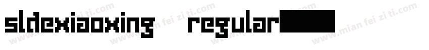 sldexiaoxing regular字体转换
